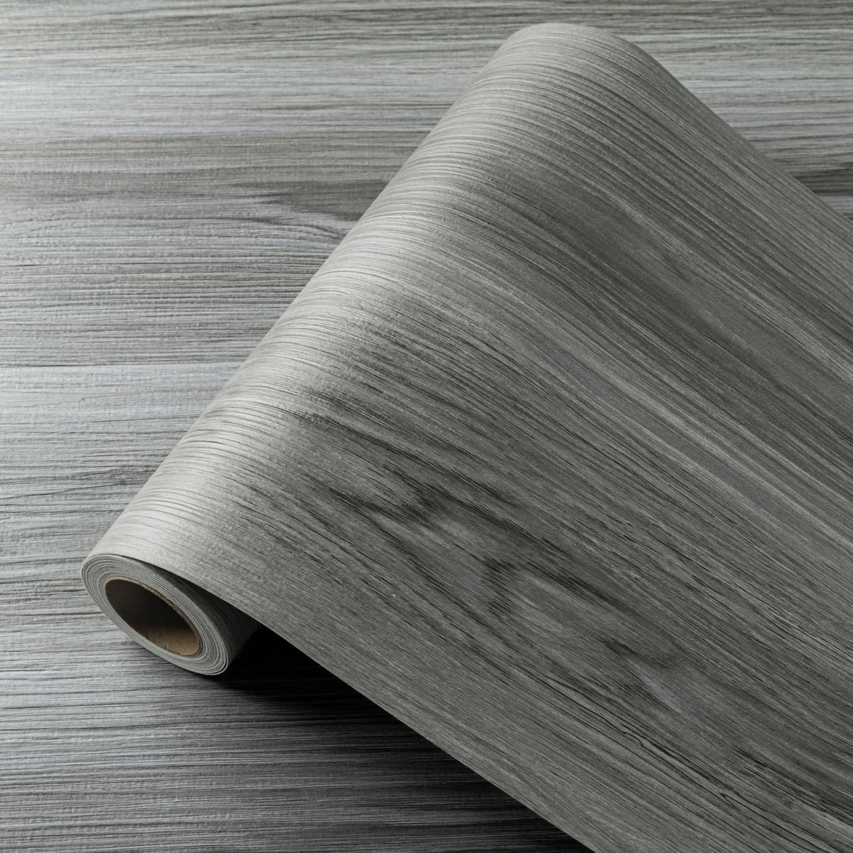 Vinyl Flooring Self Adhesive Floor Planks, Floor Tiles Self Adhesive Waterproof Peel and Stick for Kitchen Bathroom Living Room Dark Grey Wood PVC