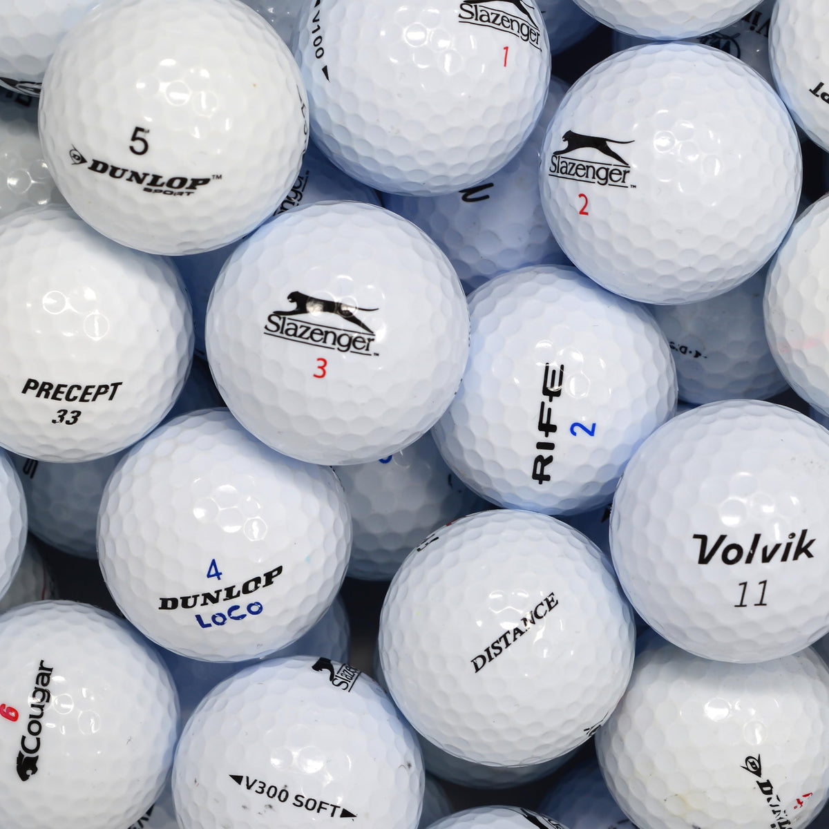 Second Chance Lake Golf Balls - 100 Assorted Recycled Grade A Used Golf Balls for Enhanced Distance - Great Selection Lake Balls for Golf Enthusiasts,