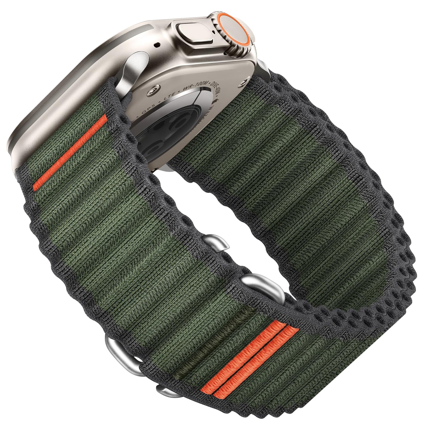 Suitisbest Sport Band Compatible for Apple Watch Ultra 3/2/1 Straps 49mm 46mm 45mm 44mm 42mm 40mm 41mm 38mm Men, Stretchy Nylon Loop with S-Hook for