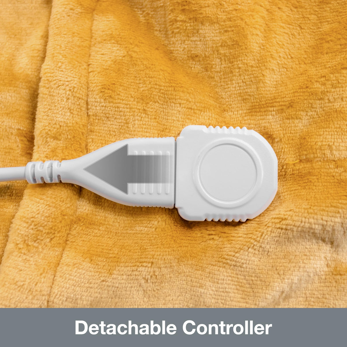 Purus Gold Heated Throw Electric Blanket, 160 x 120cm Heated Blanket Machine Washable Soft Micro Fleece Electric Throw Overblanket with 12HR Timer and