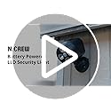 NICREW Battery Powered Outdoor LED Security Light 2-Pack, PIR Motion Sensor Spotlight, Weatherproof Outdoor Wall Light for Gardon Walkways