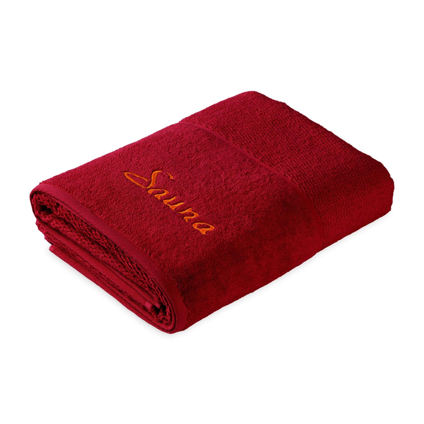 Frottana Pearl Sauna Towel, made of 100% cotton, Ruby, 80 x 200 cm