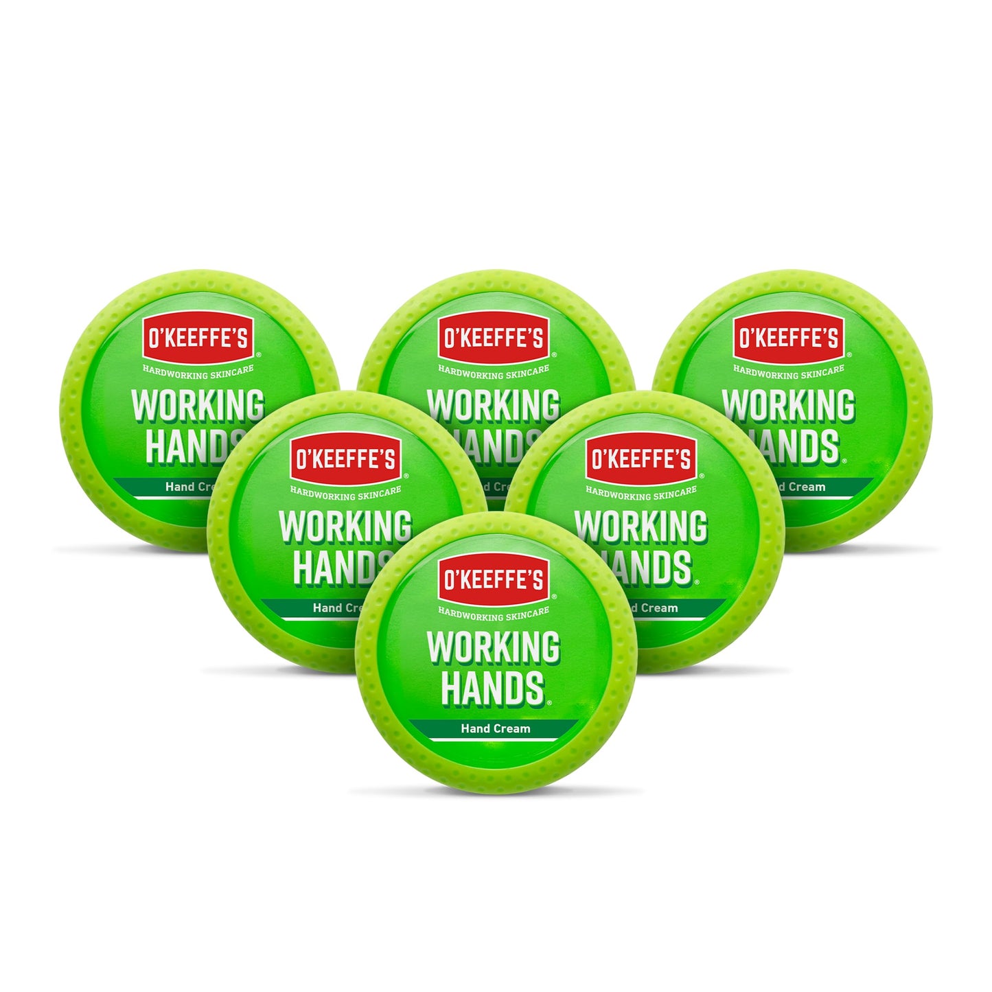 O'Keeffe's Working Hands, 96g Jar (6 Pack) - Hand Cream for Extremely Dry, Cracked Hands | Instantly Boosts Moisture Levels, Creates a Protective