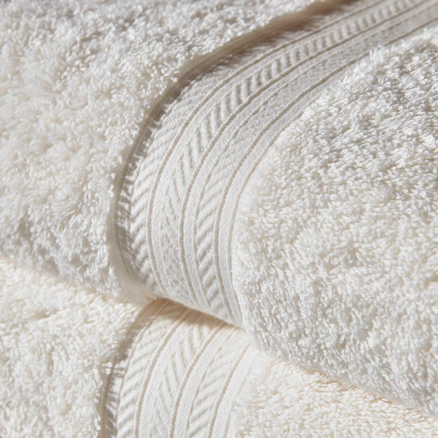 Christy Renaissance 2 Bath Towels Set | Parchment Off-White | 100% Egyptian Cotton Pile | Luxuriously Soft and Super Absorbent | 675 GSM