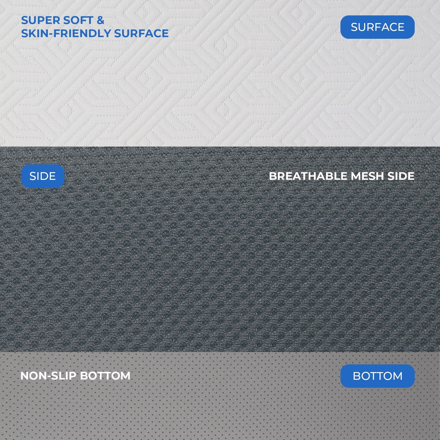 Vesgantti Folding Mattress Small Single with Storage Bag, 10CM Gel Memory Foam Foldable Mattress Tri-fold for Travel, Camping, Guest Bed - 100-Night