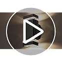 CELAVY Outdoor Wall Lights Mains Powered, Up Down Outside Wall Lights IP65 Waterproof, Porch Light Front Door Lamp Modern Aluminium GU10, External LED Lighting Wall Mounted for House 2 Pack, Grey