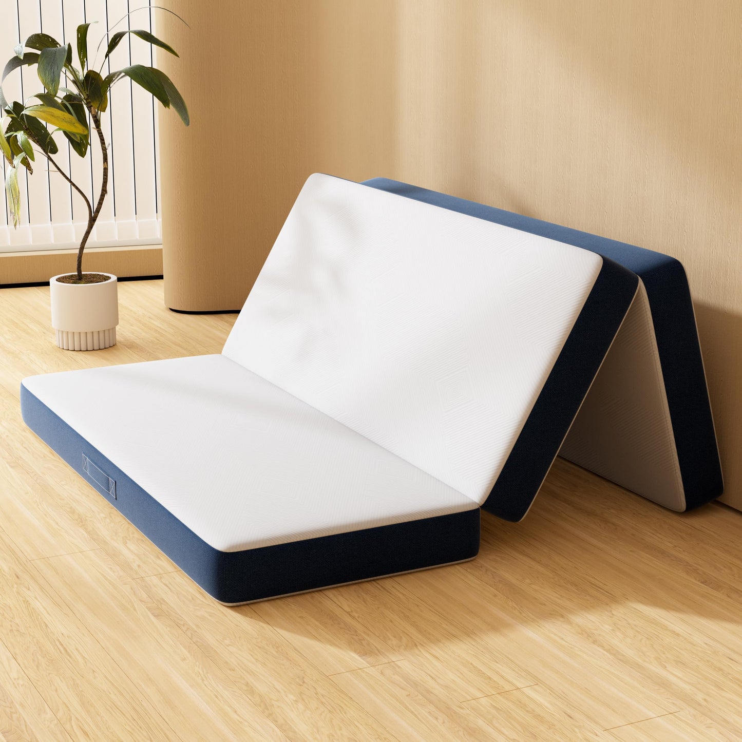 DEWINNER Folding Mattress Double, 135x190x15cm