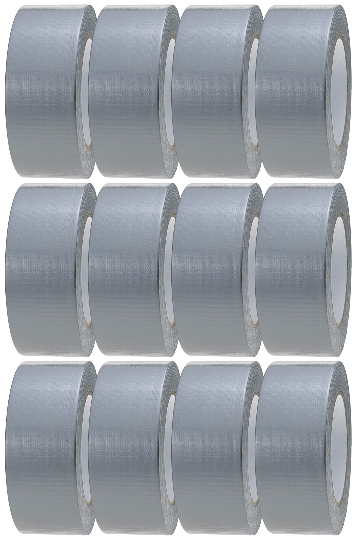 Crimson Starfish Silver Duct Tape | 12 Rolls of 48mm x 45m Gaffer Tape | Water Resistant Duct Tape | Adhesive Tape Multi-Use for Indoor/Outdoor |