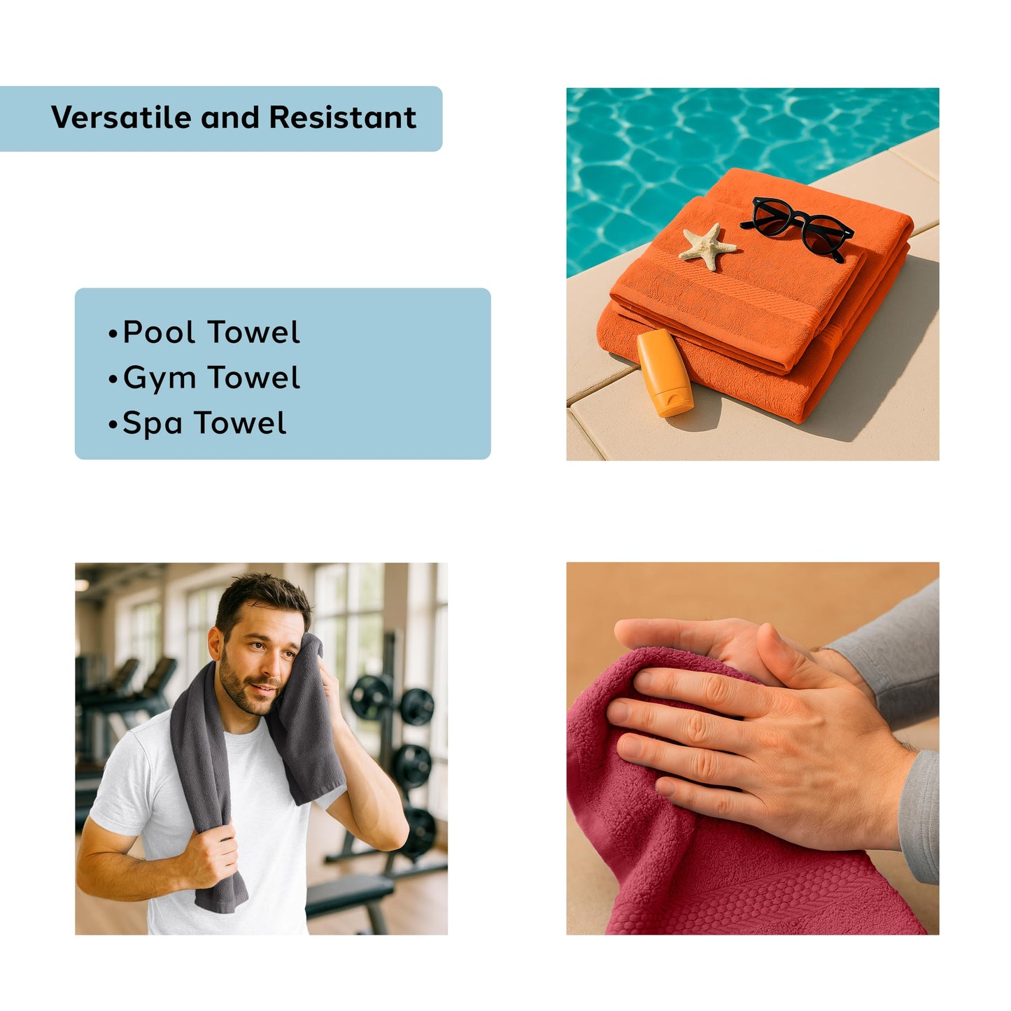 Caleffi Cotton Bidet and Face Towel Set, Wash-Resistant Towels, Includes 1 Face Towel 55 x 100 cm and 1 Guest Bidet Towel 40 x 60 cm
