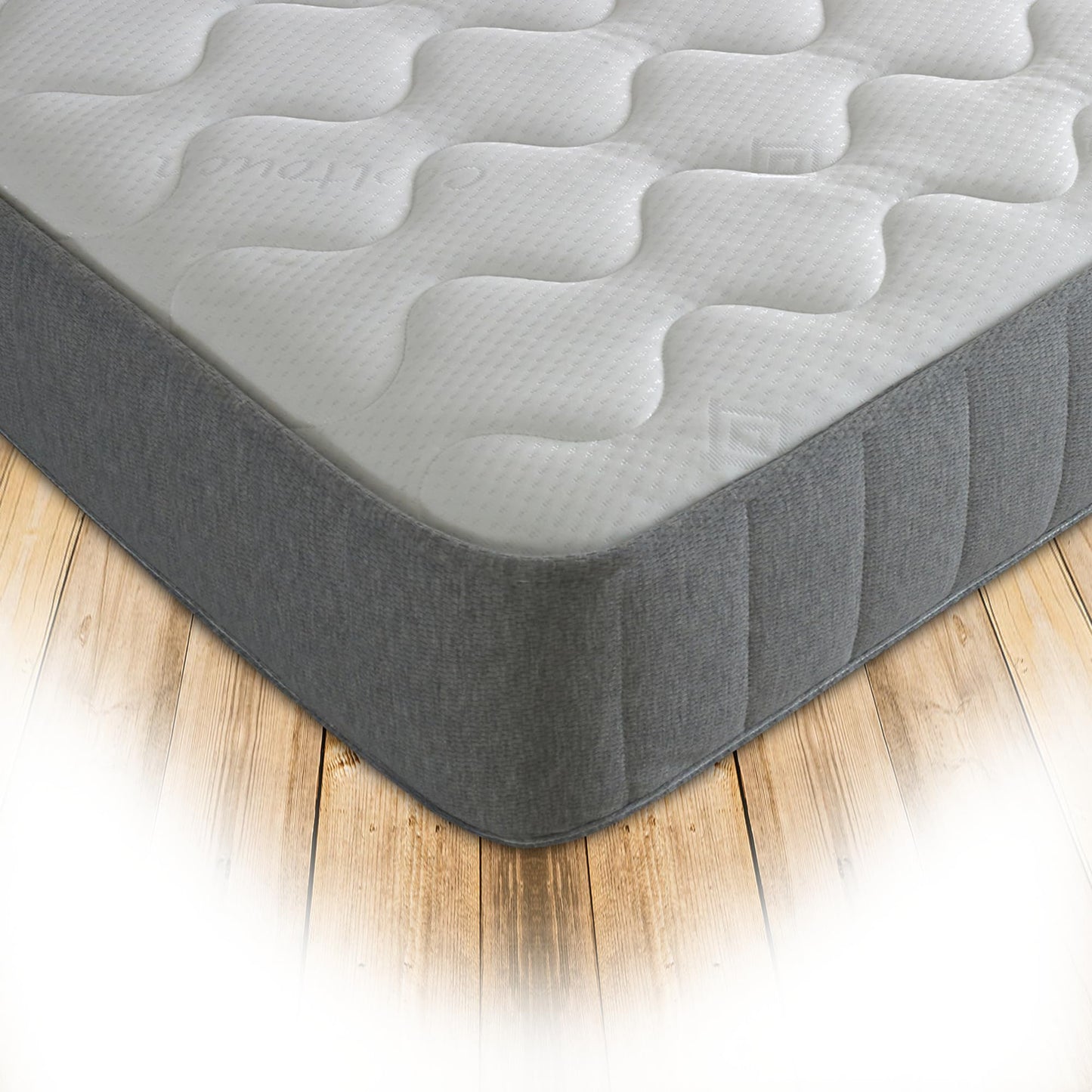 Starlight Beds Castle European Single Mattress, Grey