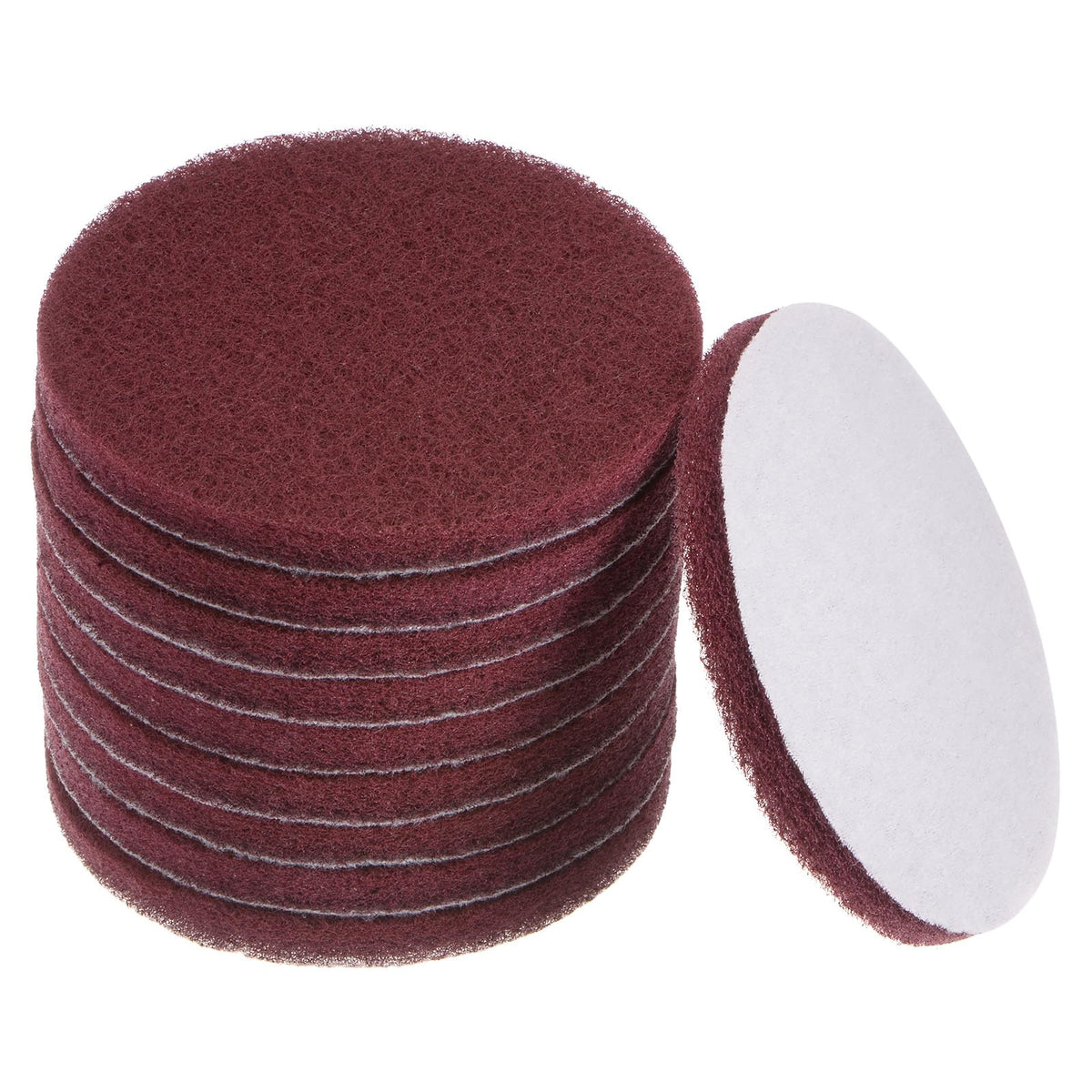 sourcing map 10pcs Drill Power Brush 5 inch Tile Scrubber Scouring Pads 800 Grit for Bathroom Kitchen Household Cleaning