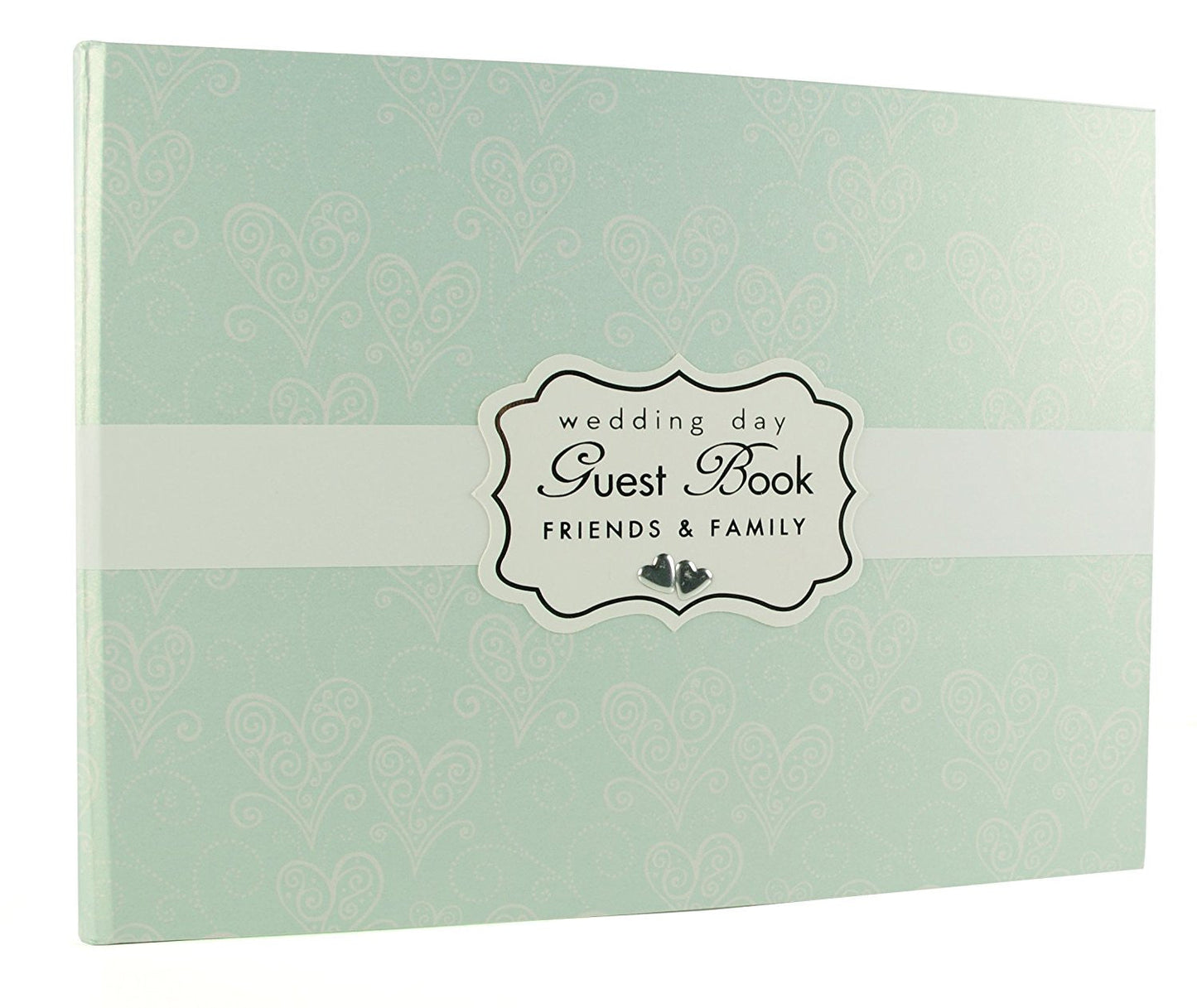 Love & Cherish Pearlised Paperwrap Guest Book Wedding Gift