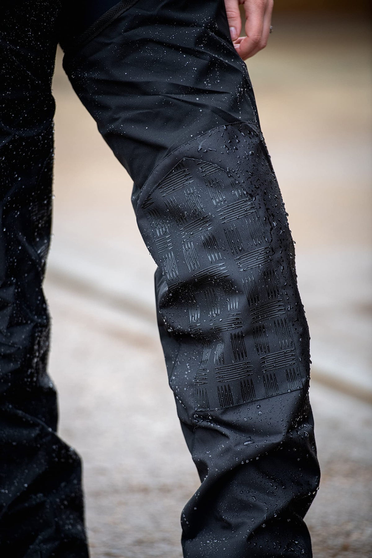 LeMieux DryTex Stormwear Waterproof Chaps - Black - Fleece Lining & Elasticated Waist - XXL