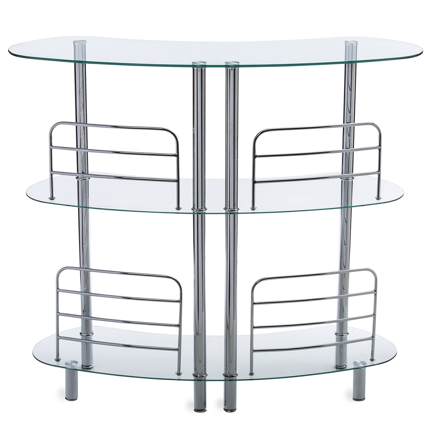 Mango Steam Contemporary Modern Home Liquor Bar (Euro, Clear)