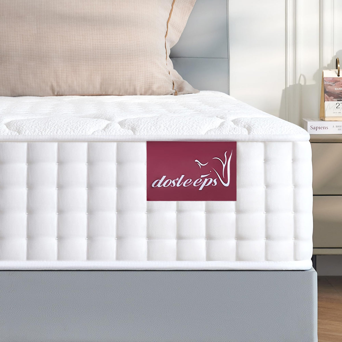 dosleeps Single Mattress 3FT | 10.2" Extra Thick Memory Foam & Pocket Sprung | 9-Zone Orthopedic Support, Breathable Cover