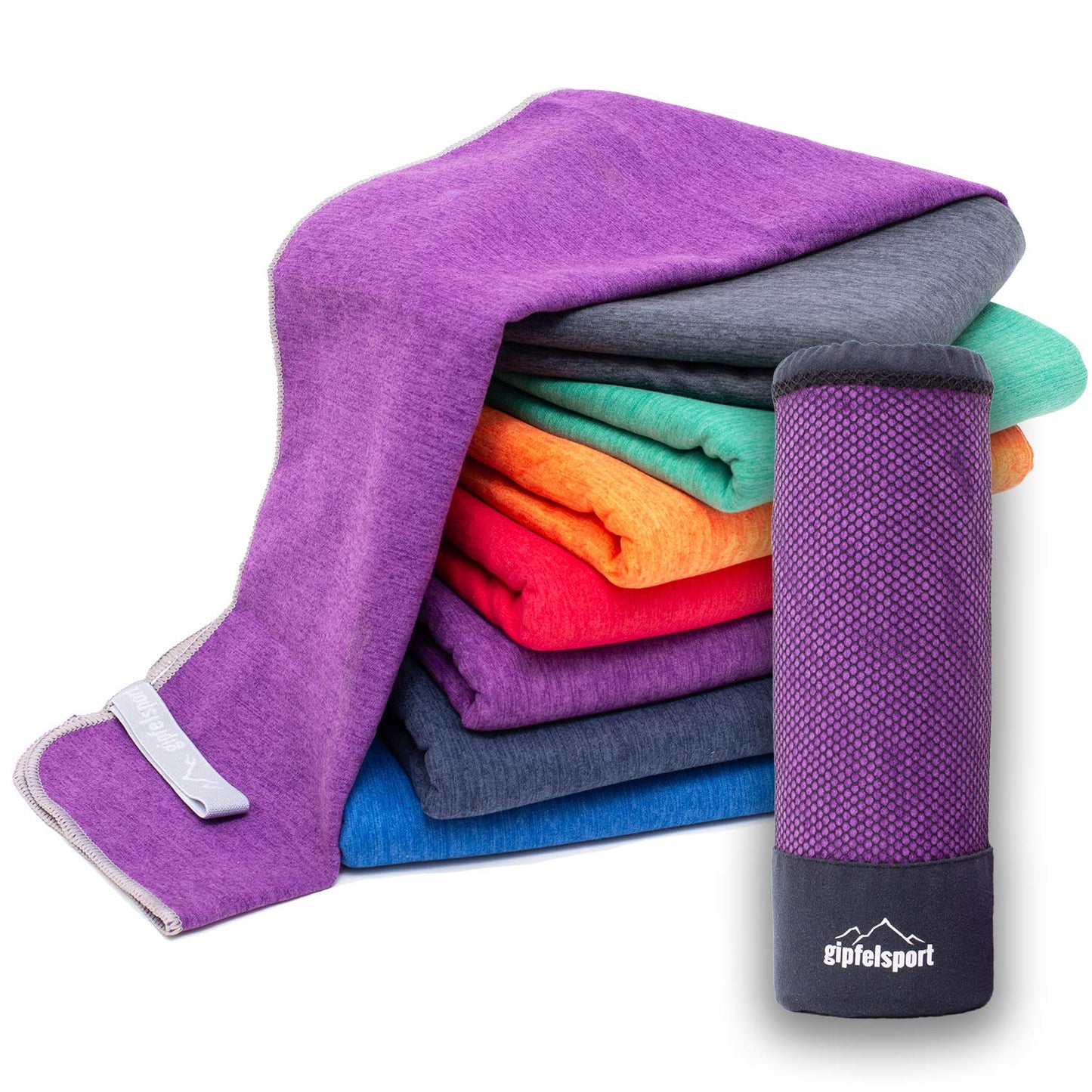 gipfelsport Microfibre Towel purple 1x S(80x40cm)