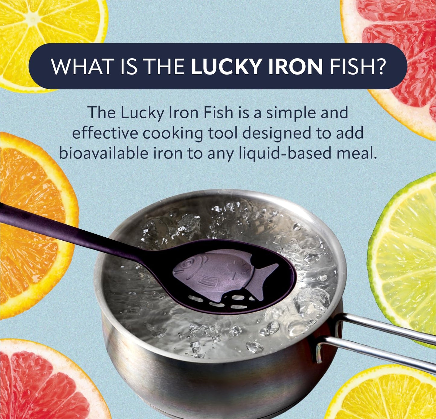 The Original Lucky Iron Fish . an Iron Supplement Alternative to Reduce Deficiency. NO Side Effects. Use Once Daily - 5 Year Supply Included.