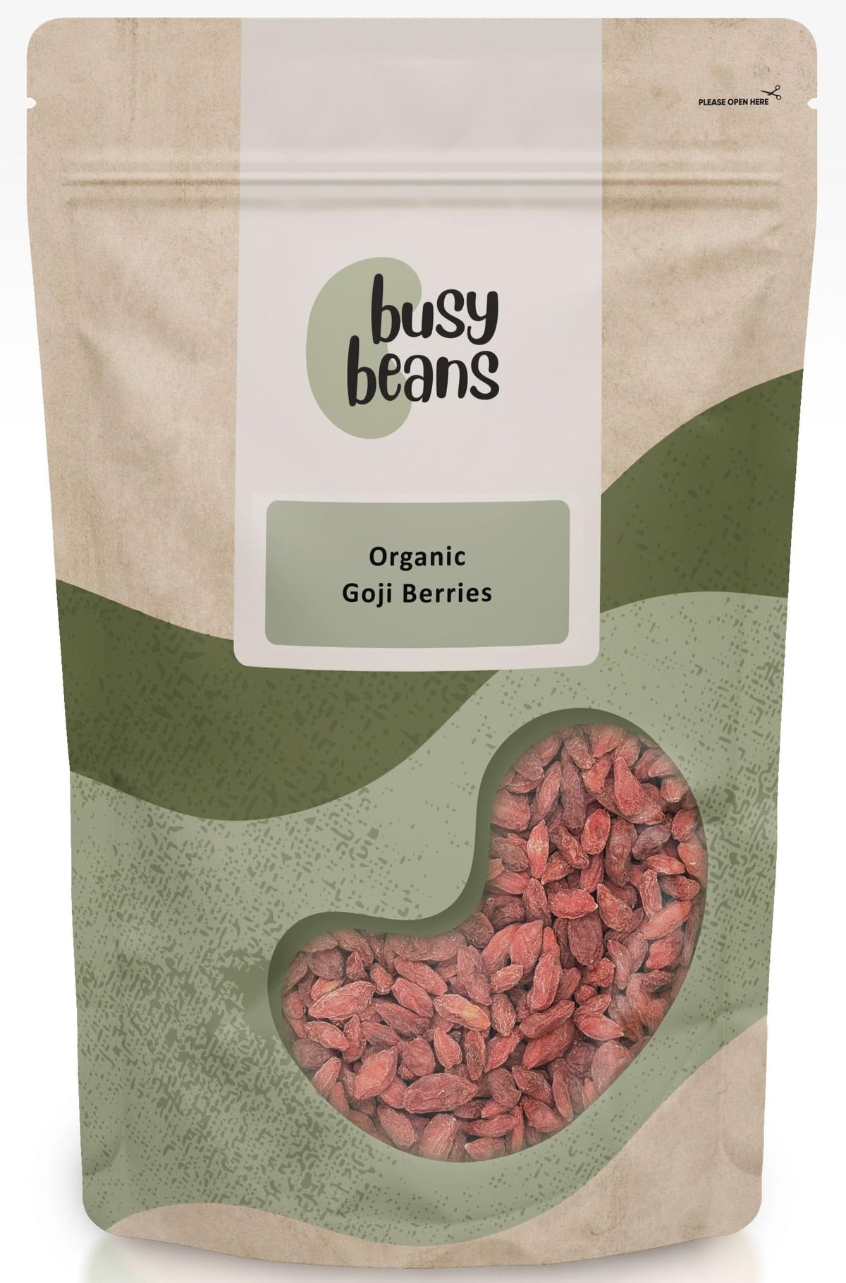 Organic Goji Berries - Certified Organic - by Busy Beans Organic (500g)