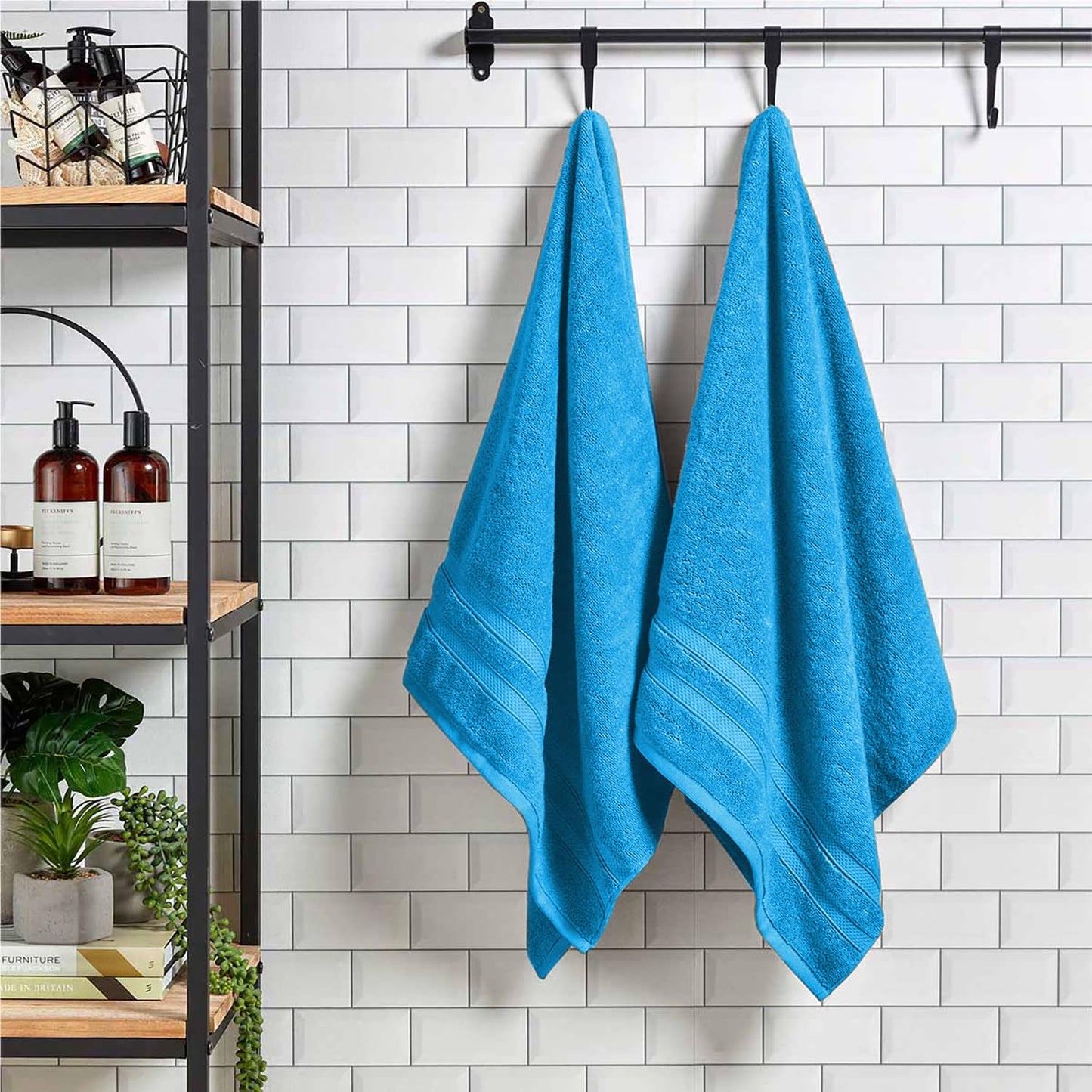 Christy Chroma Bath Sheets | Set of 2 | Highly Absorbent Heavyweight 675GSM | Bold and Bright | Soft Velvety Smooth Bathroom Shower Towels