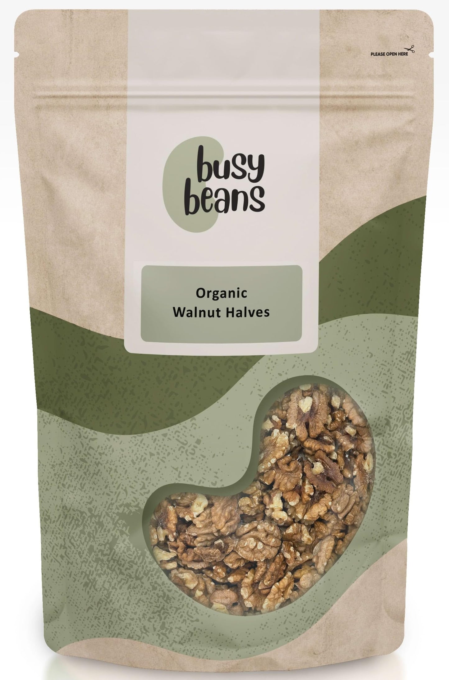 Organic Walnut Halves - Certified Organic - by Busy Beans Organic (500g)