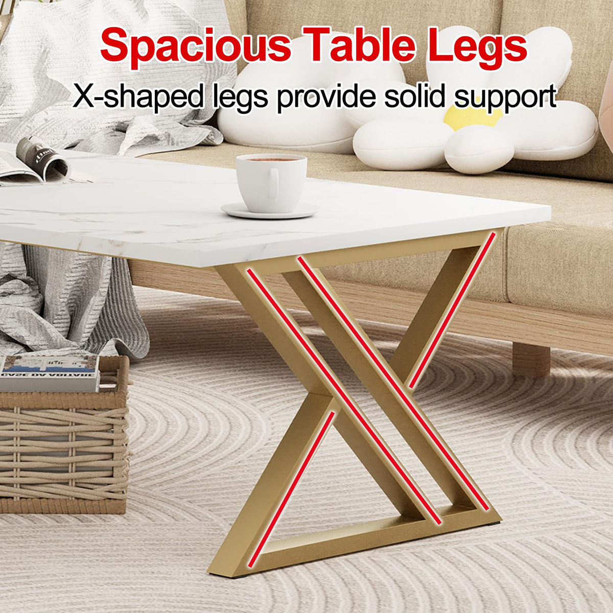 Coffee Tables,living room Table,Center Tea Side with Robust Steel Frame