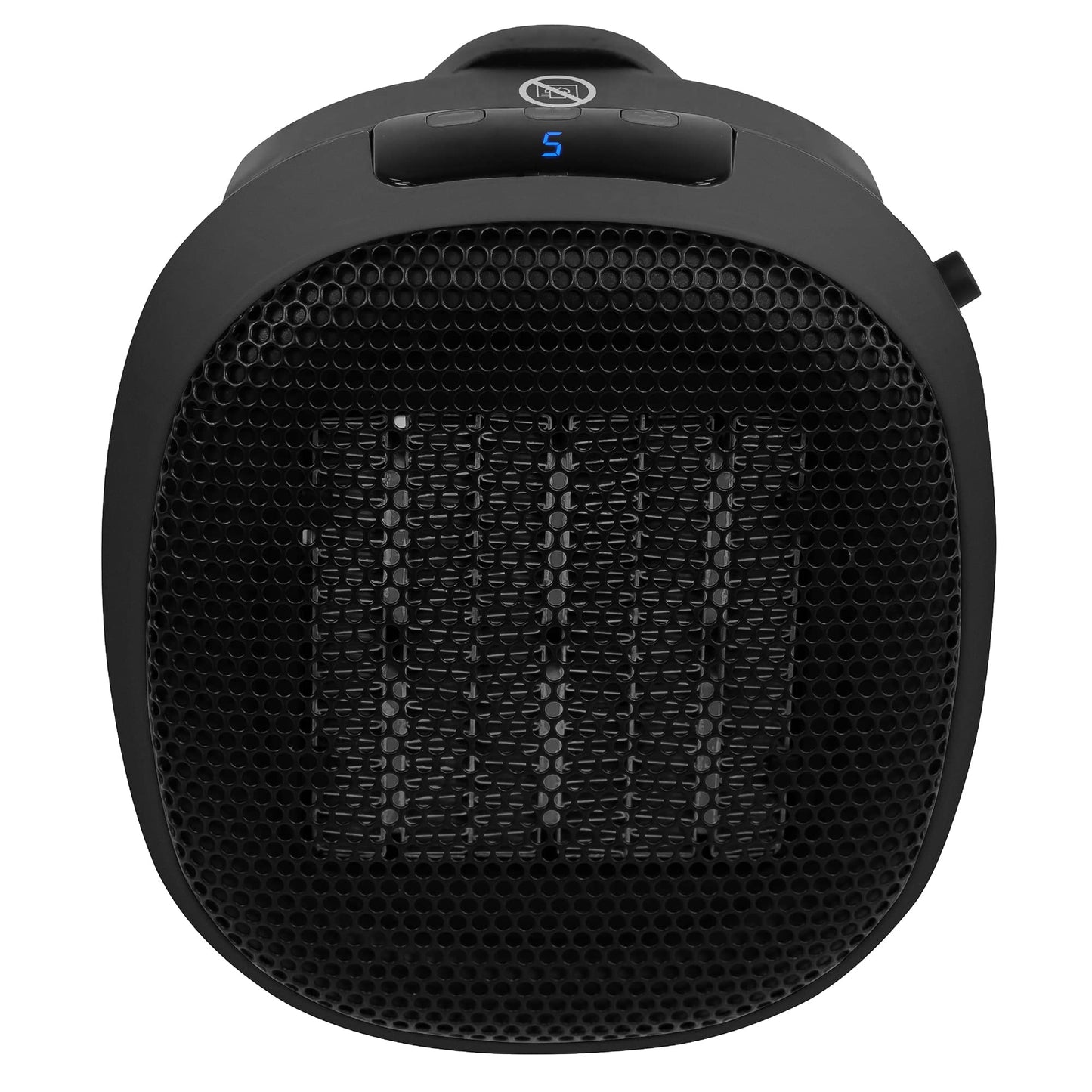 Russell Hobbs RHPH7001 700W Compact Portable Black Ceramic Plug in Fan Heater in Black with 2 Heat Settings & Overheat Protection, 10m2 Room Size, 2