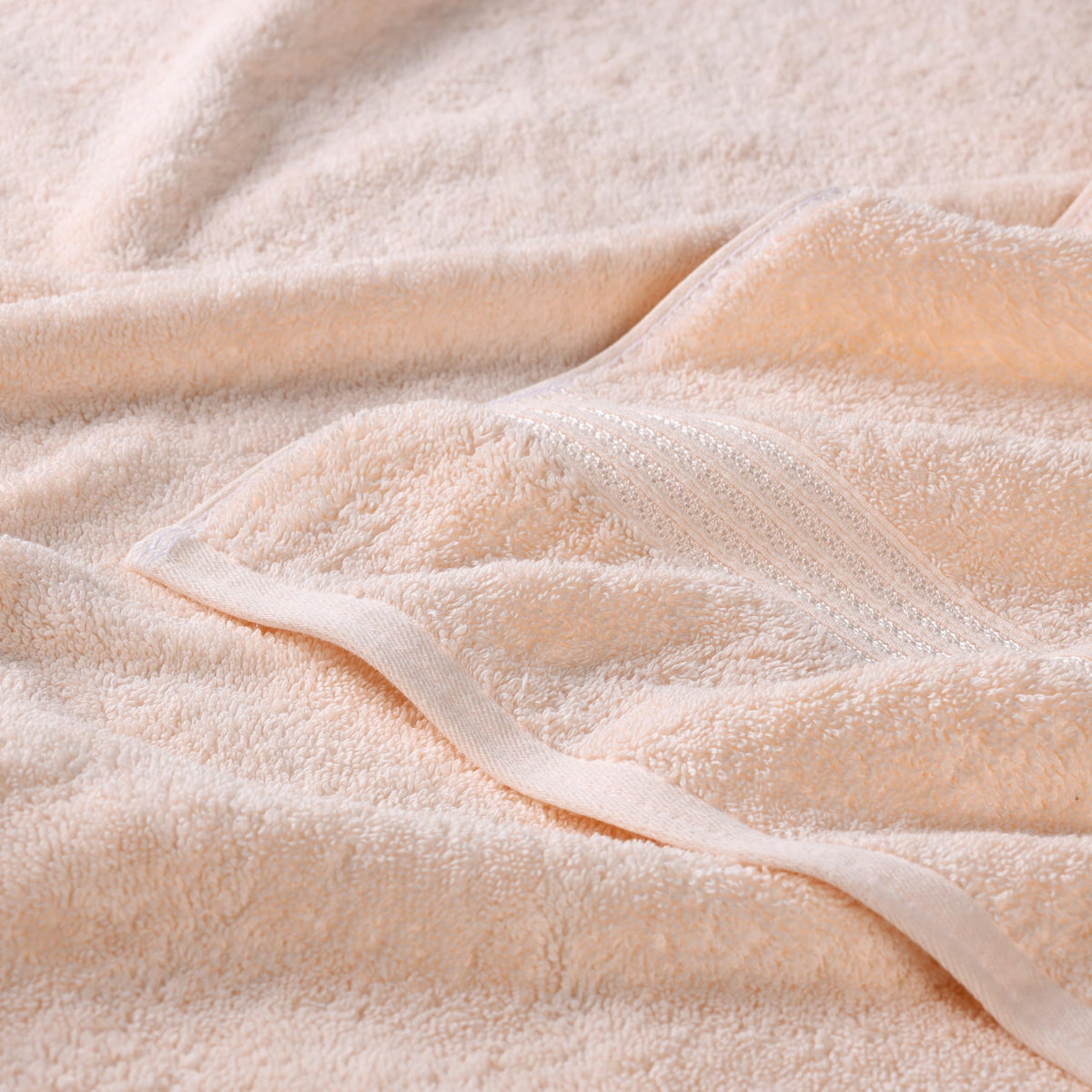 Superior Face Towel Set, Egyptian Cotton, Peach, 10-Piece