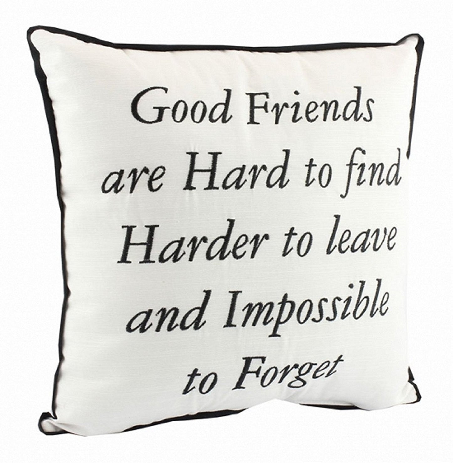 Good Friends Are Hard To Find Quote Shabby Cushion Chic Home Decoration Gift