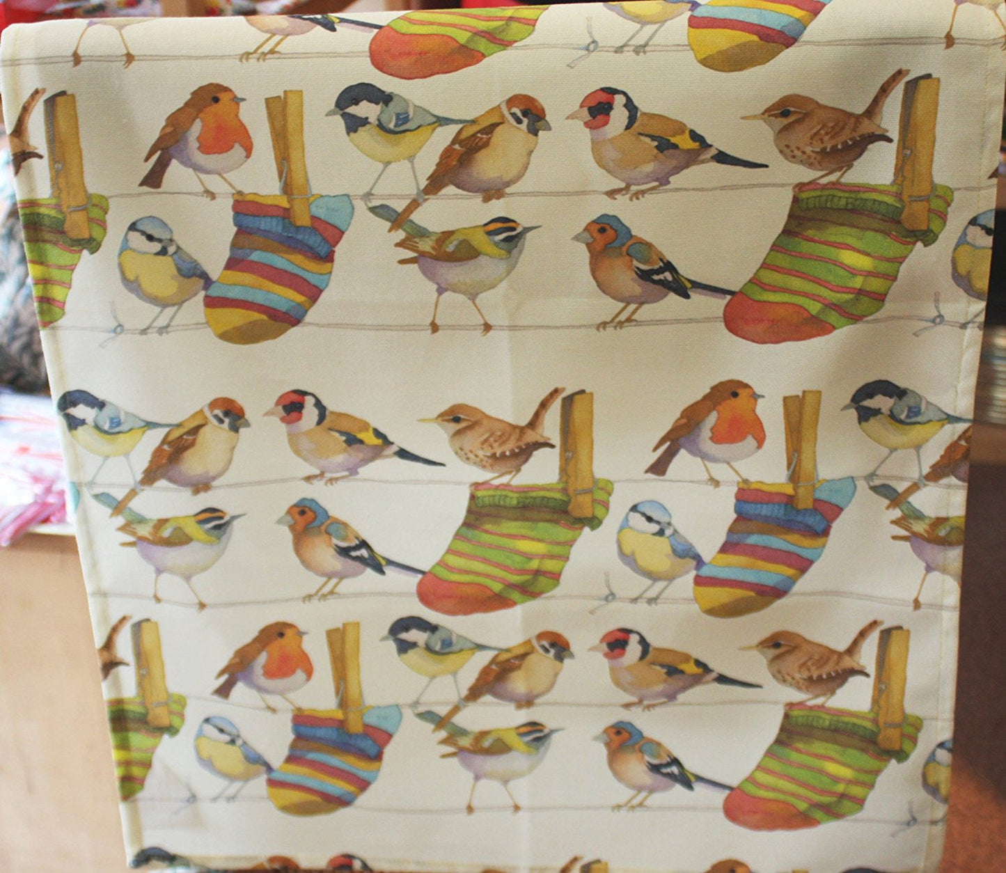 Emma Ball Garden Birds cotton Tea Towel