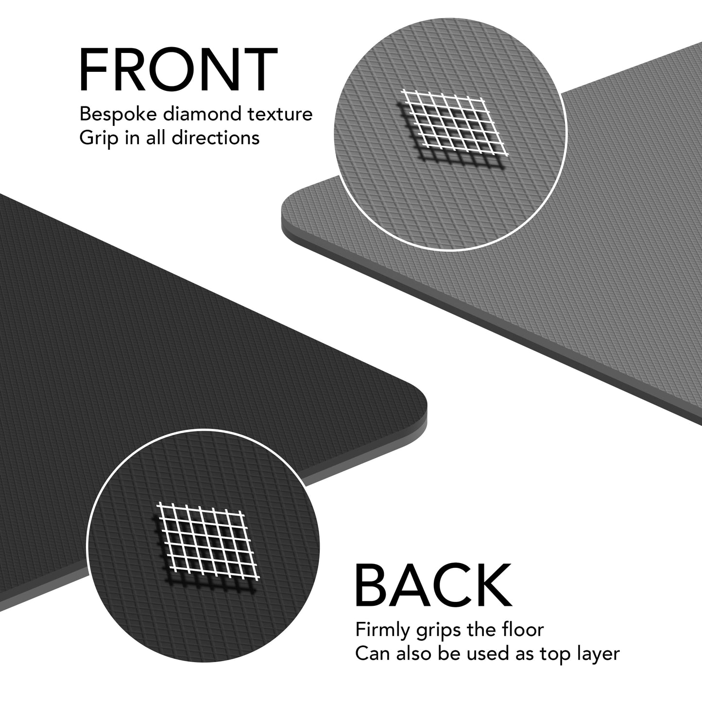 Large Exercise Mat  Extra Wide & Extra Thick Yoga Mat (183cm x 80cm x 10mm), TPE Fitness Mat with Free Carry Straps, Perfect for HiiT Home Workouts &