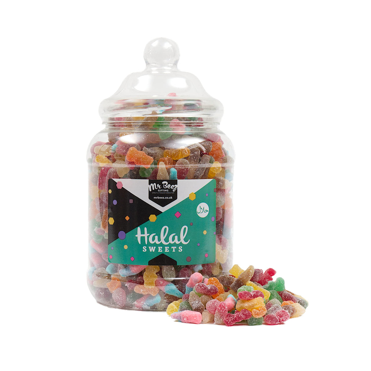 Mr Beez Sweets | Halal Sweets Selection | Fizzy Mix | HMC Halal Certified | 27x14cm | 1700 Grams