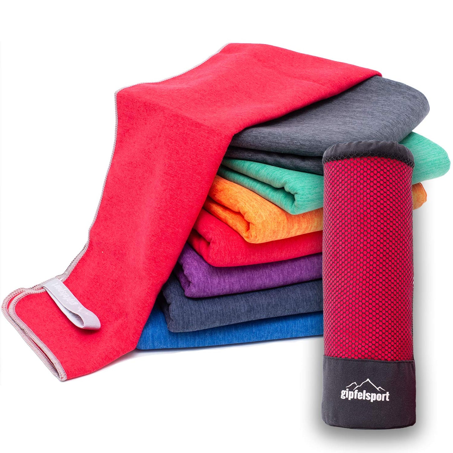 gipfelsport Microfibre Towel red 1x M(110x50cm)