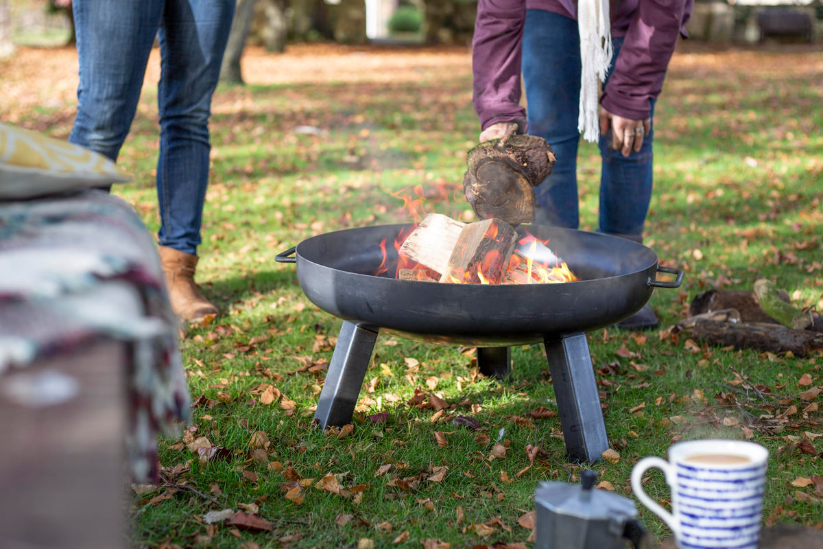 PITTSBURGH INDUSTRIAL FIREPIT SMALL, Oiled Steel