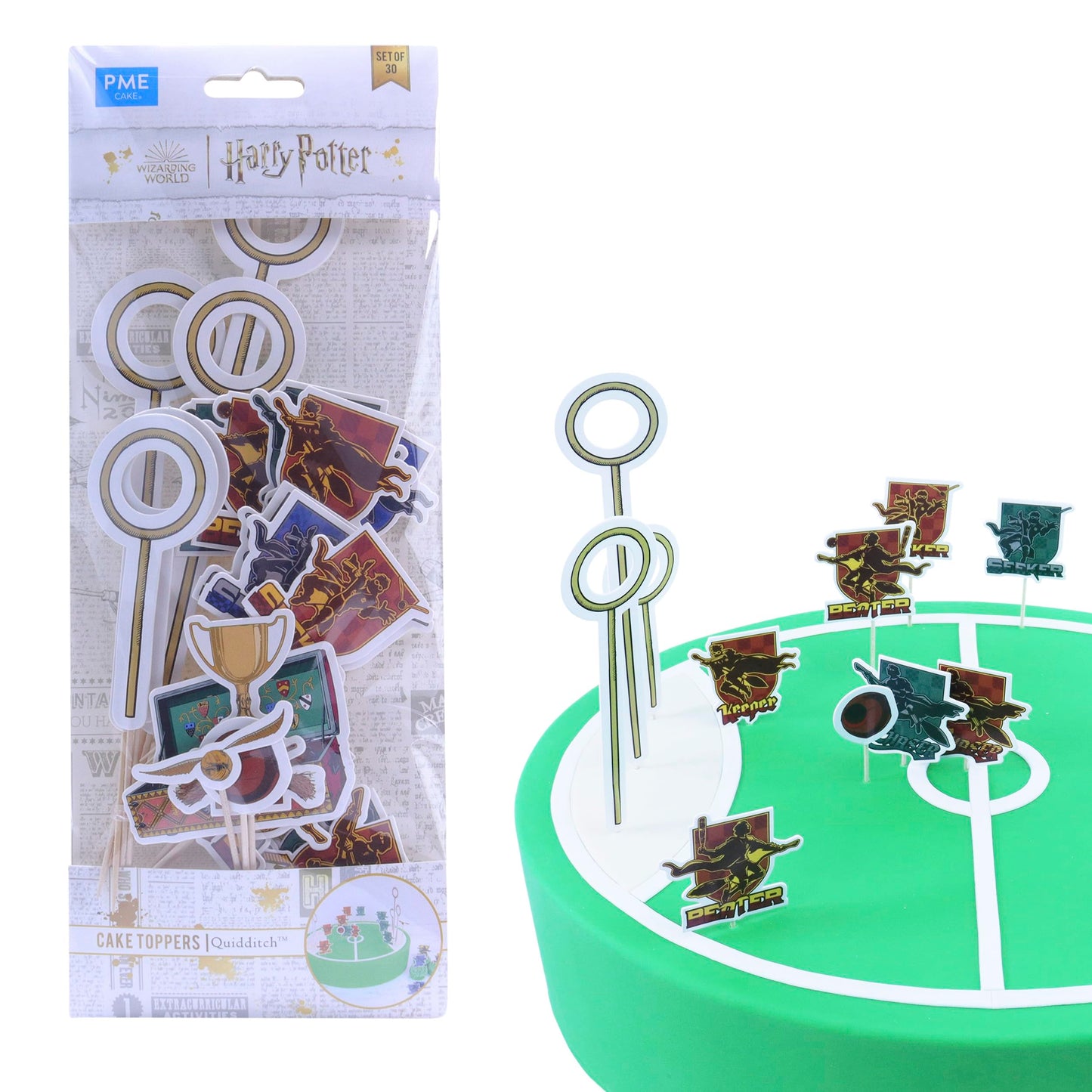 PME Harry Potter Cake Toppers, Pack of 30, Quidditch