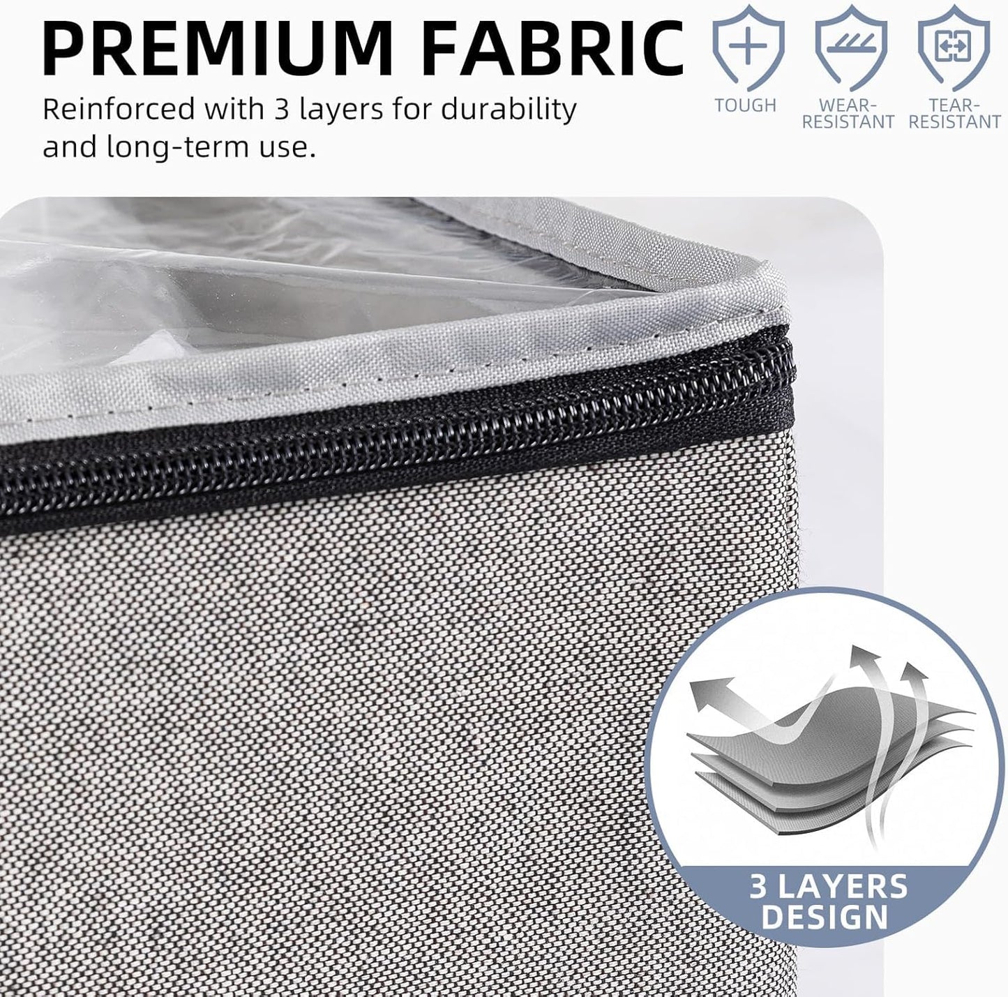 TAILI Vacuum Storage Bag with Box,53x38x30 cm 2 in 1 Space Saver for Duvets