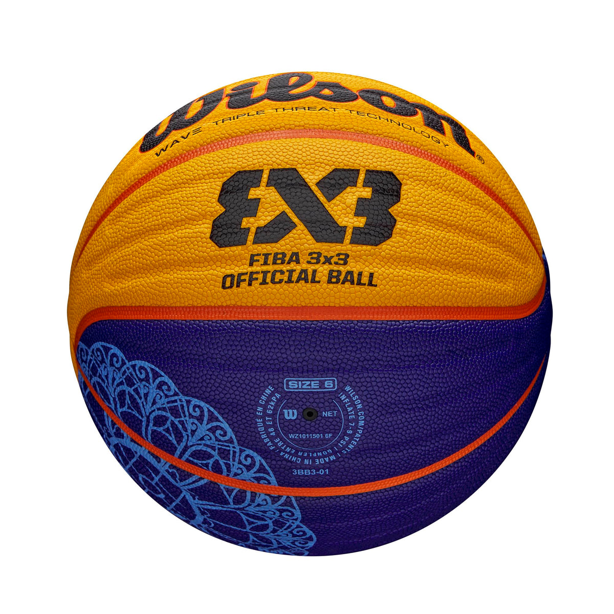 Wilson Unisex-Adult FIBA 3X3 Game Basketball, Orange, Intermed