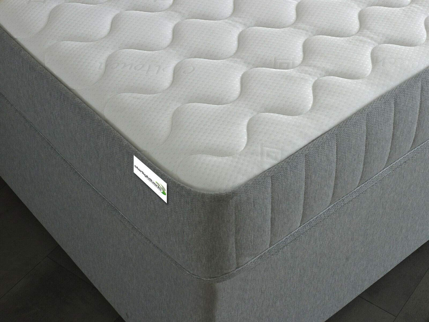 Starlight Beds - 4ft6 Mattress. Memory Foam Mattress. Memory Foam Sprung Mattress (Double Mattress) (4ft6 x 6ft3)