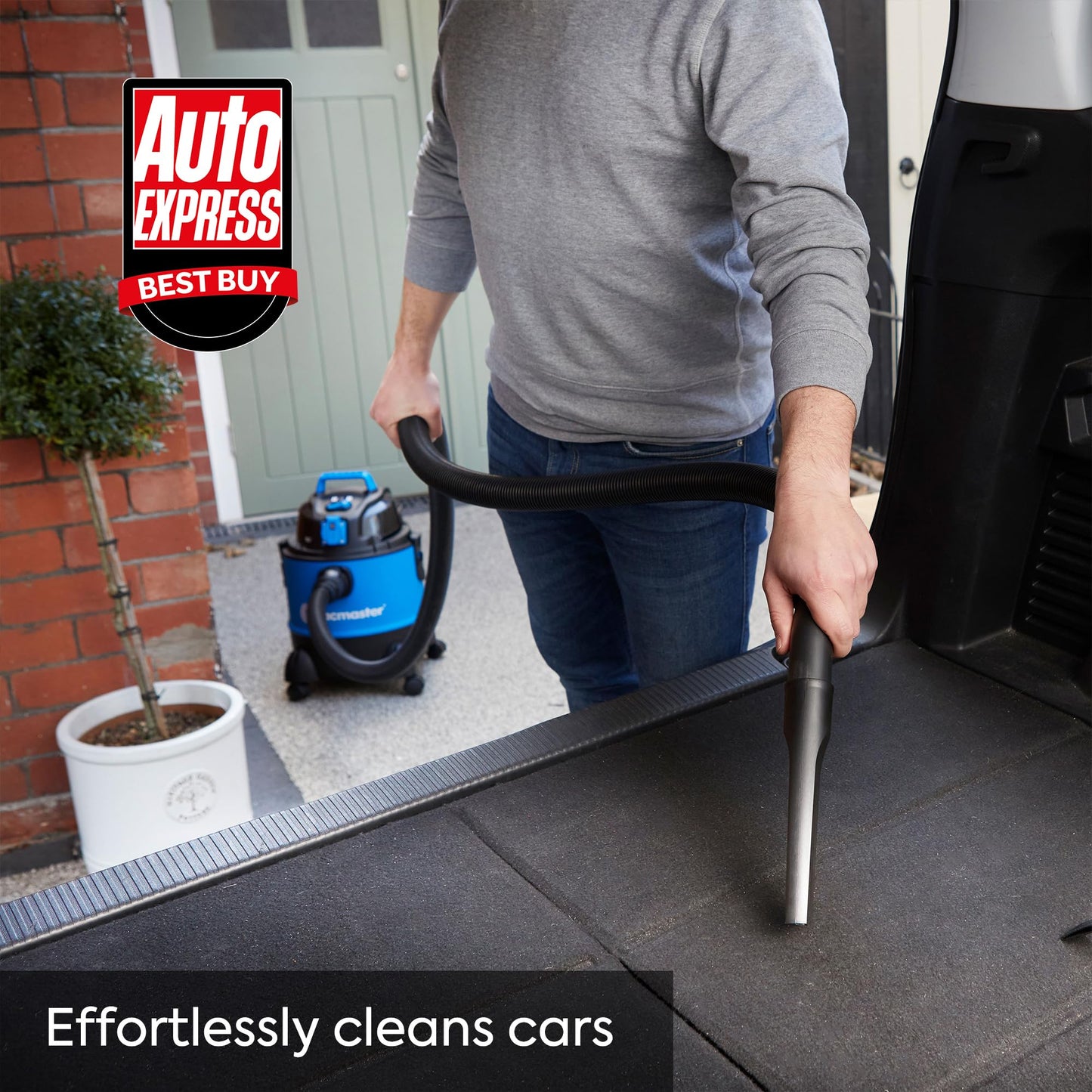 Vacmaster Multi 20 PTO Wet & Dry Vacuum Cleaner, 20 litre, 1250W motor, power take off socket, ideal for DIY, garage and car cleaning, 2 year domestic