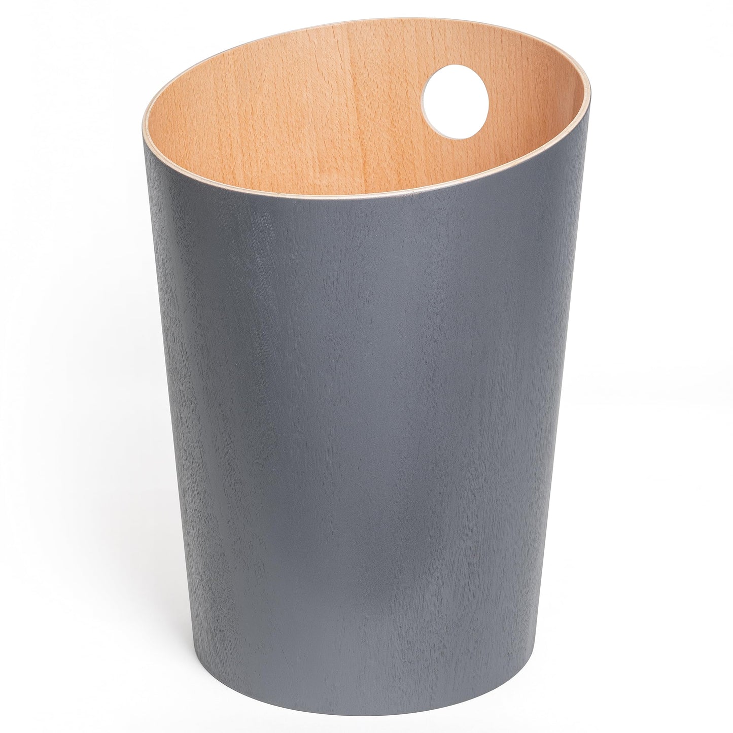 Kazai. Design Paper Bin 'Bennet' | Unique Waste Paper Basket for Office, Bedroom, Children's Room, and More | Office Bin Made of Real Wood Veneer |