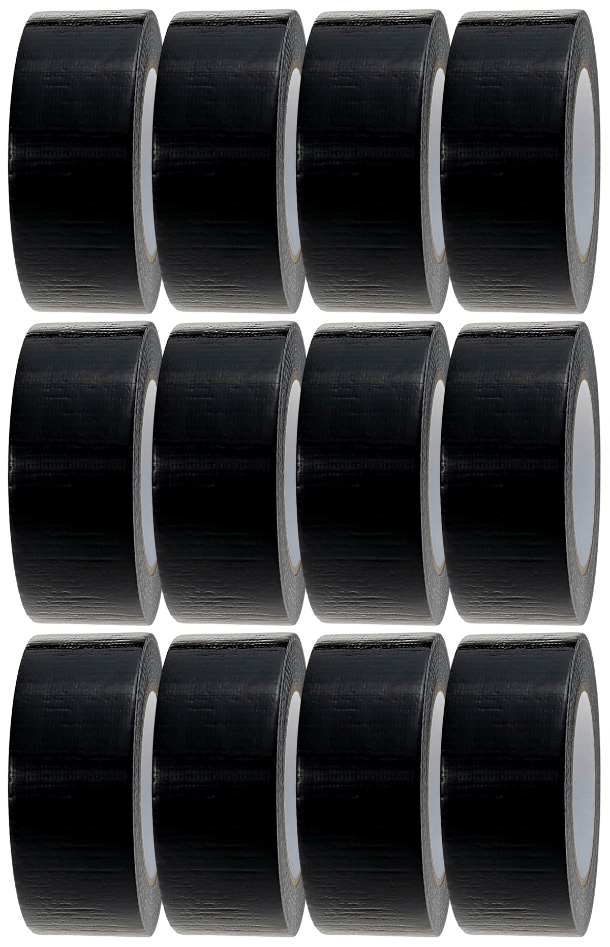 Crimson Starfish Black Duct Tape | 12 Rolls of 48mm x 45m Gaffer Tape | Water Resistant Duct Tape | Adhesive Tape Multi-Use for Indoor/Outdoor |