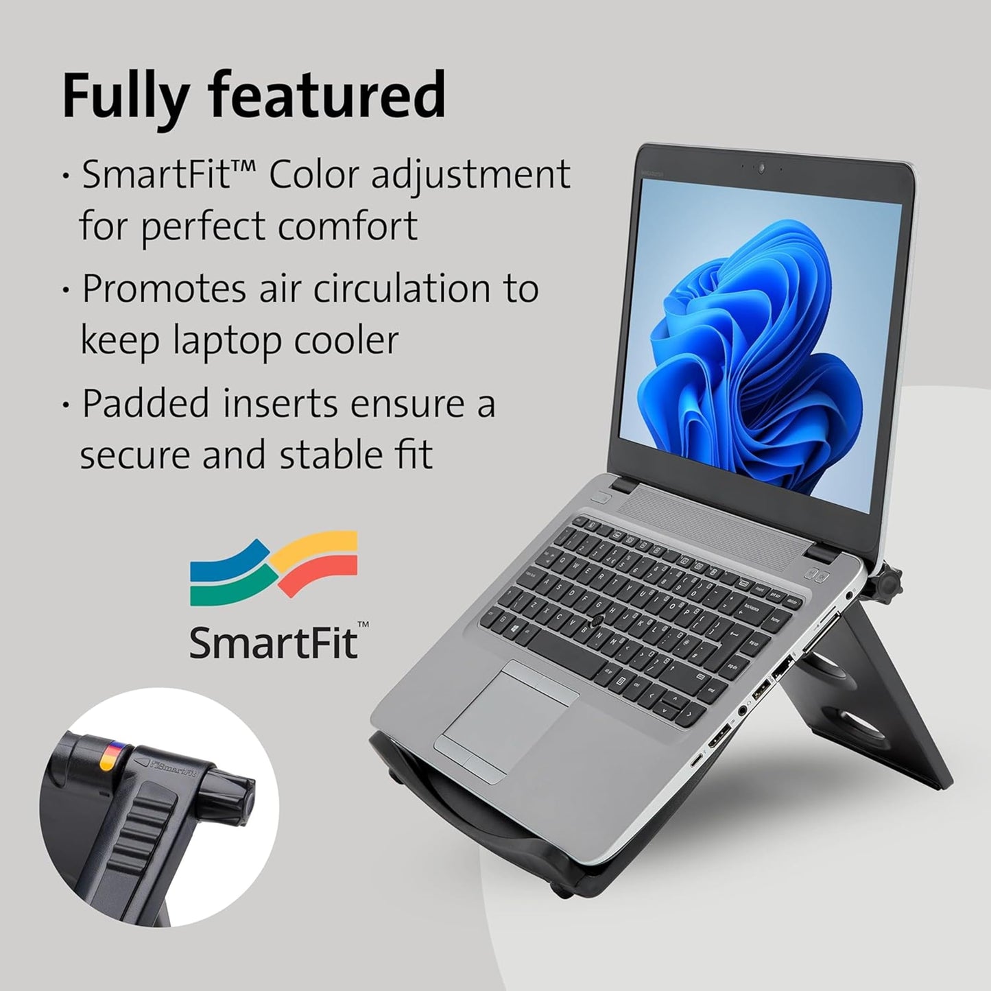 Kensington Easy Riser Laptop Stand for 12–17 Inch Laptops, Foldable