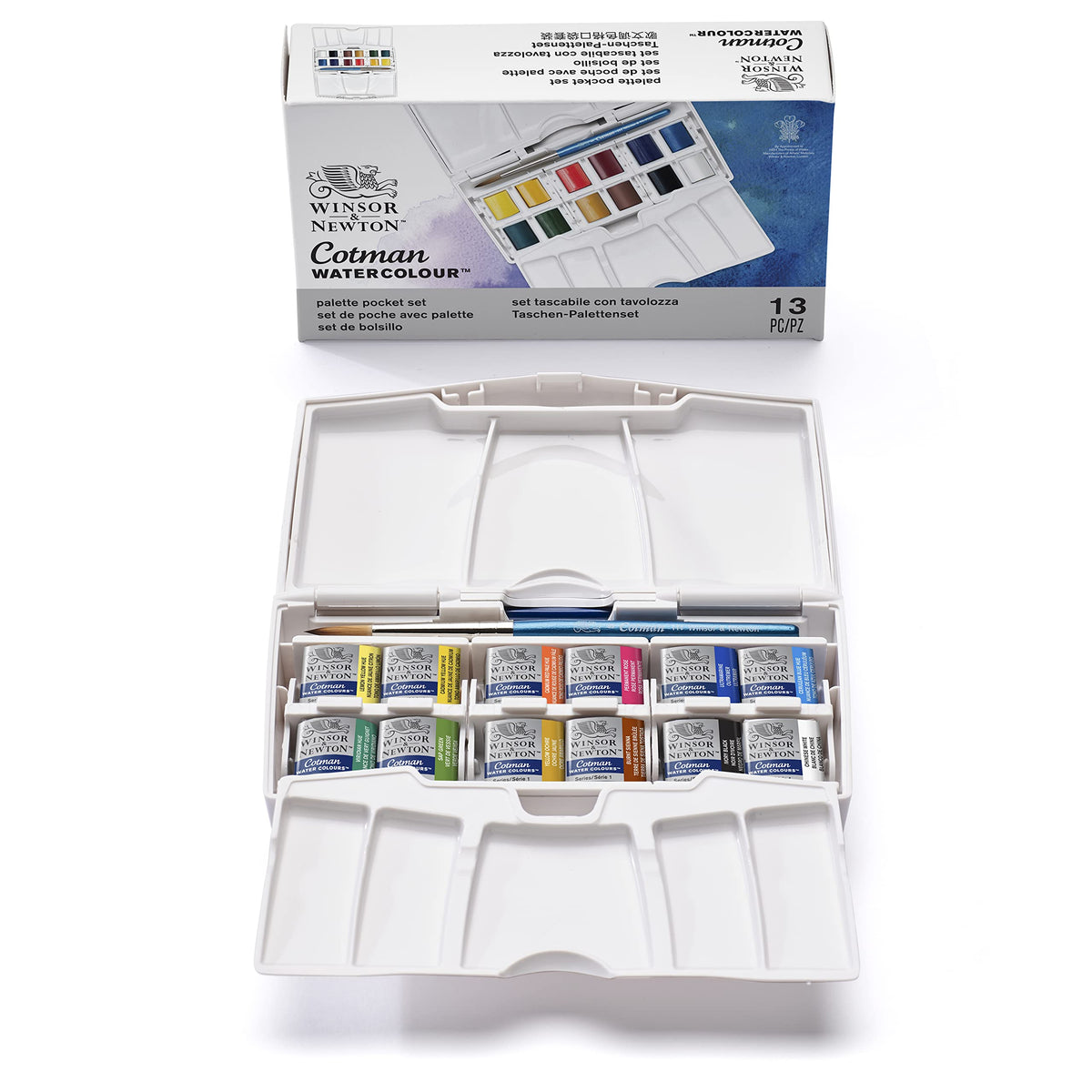 Winsor & Newton Watercolour Half Pan Compact Set