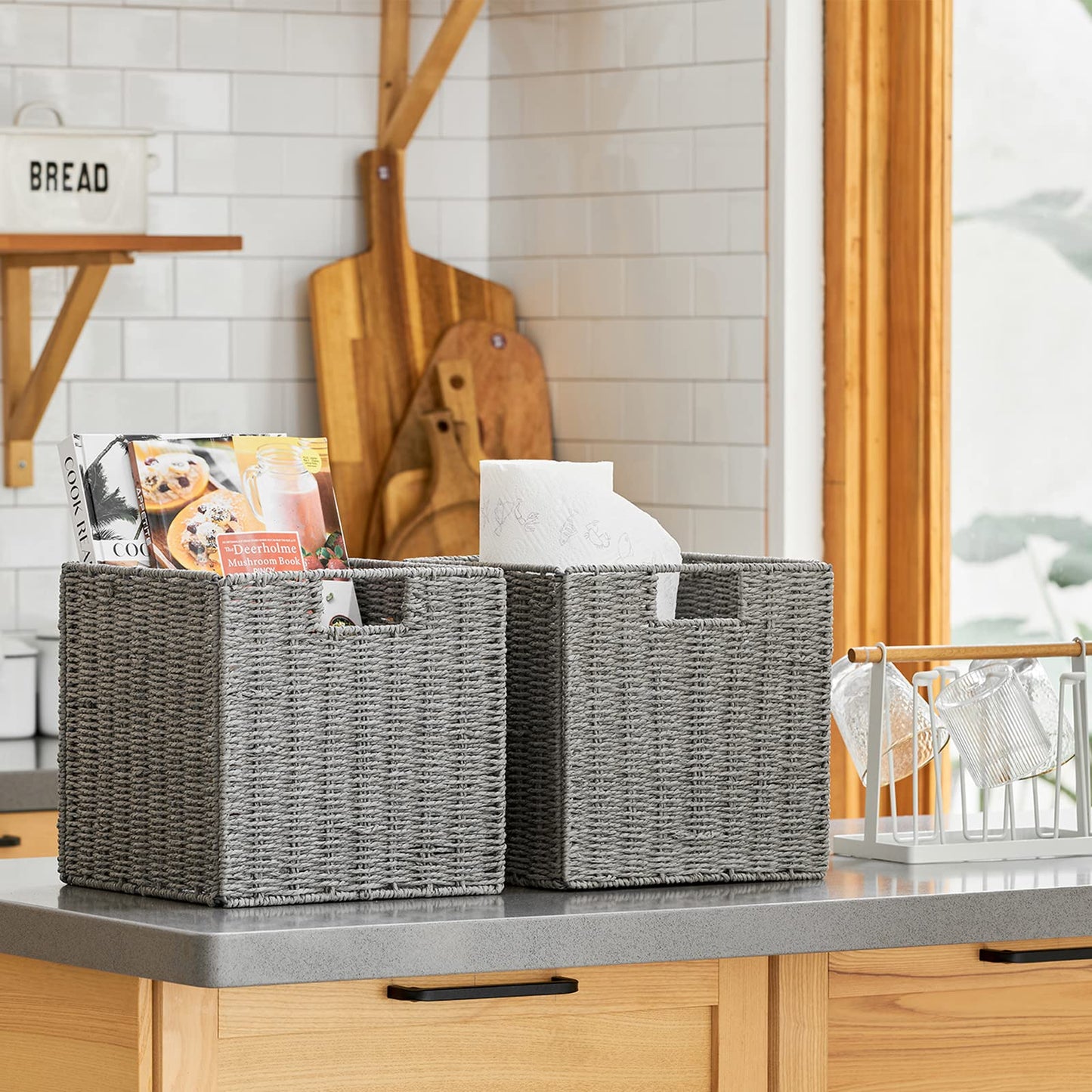 Vagusicc Storage Cubes, Collapsible Storage Boxes, Fit Cube Storage Unit Storage Basket, Storage Baskets with Handles