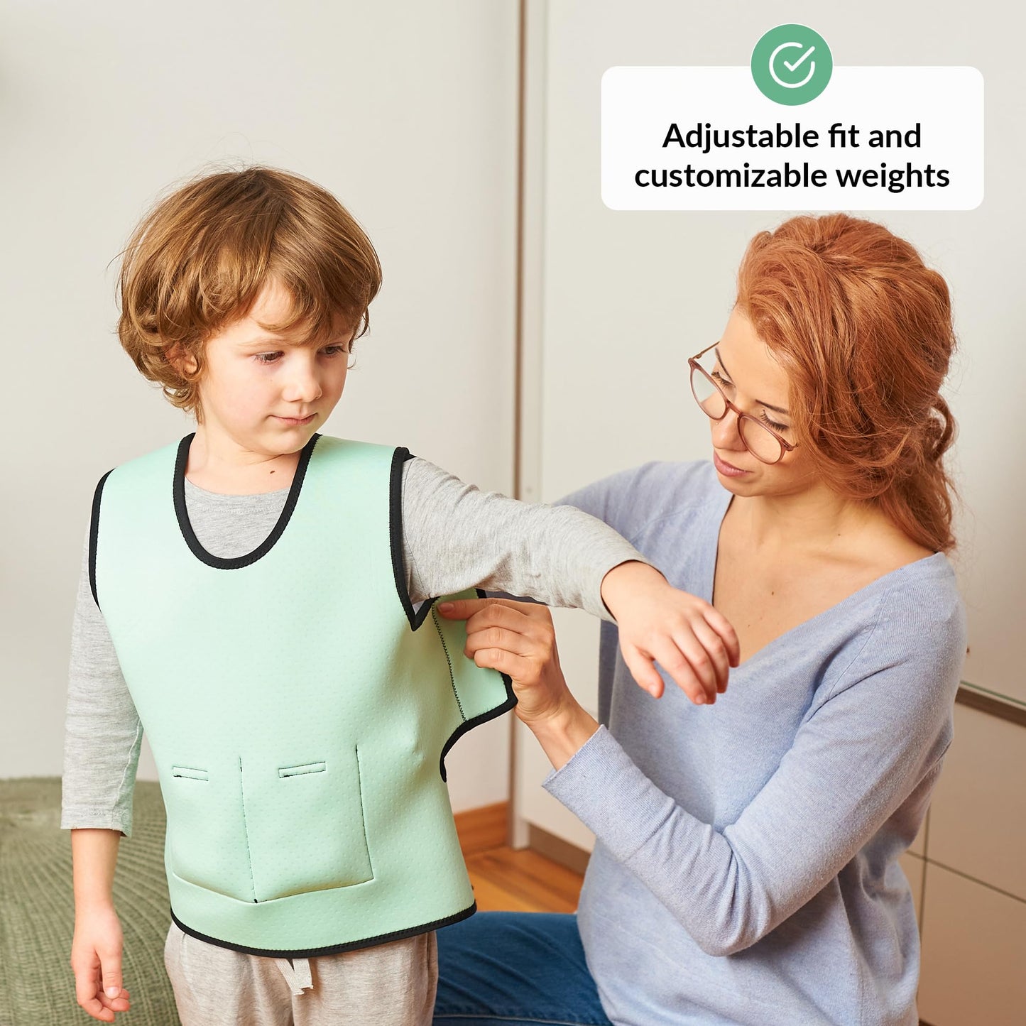 Weighted Vest for Kids | Provide Deep Pressure Comfort | ADHD Tools for Kids | Autism Sensory Clothing | Adjustable Weighted Vest | Weighted
