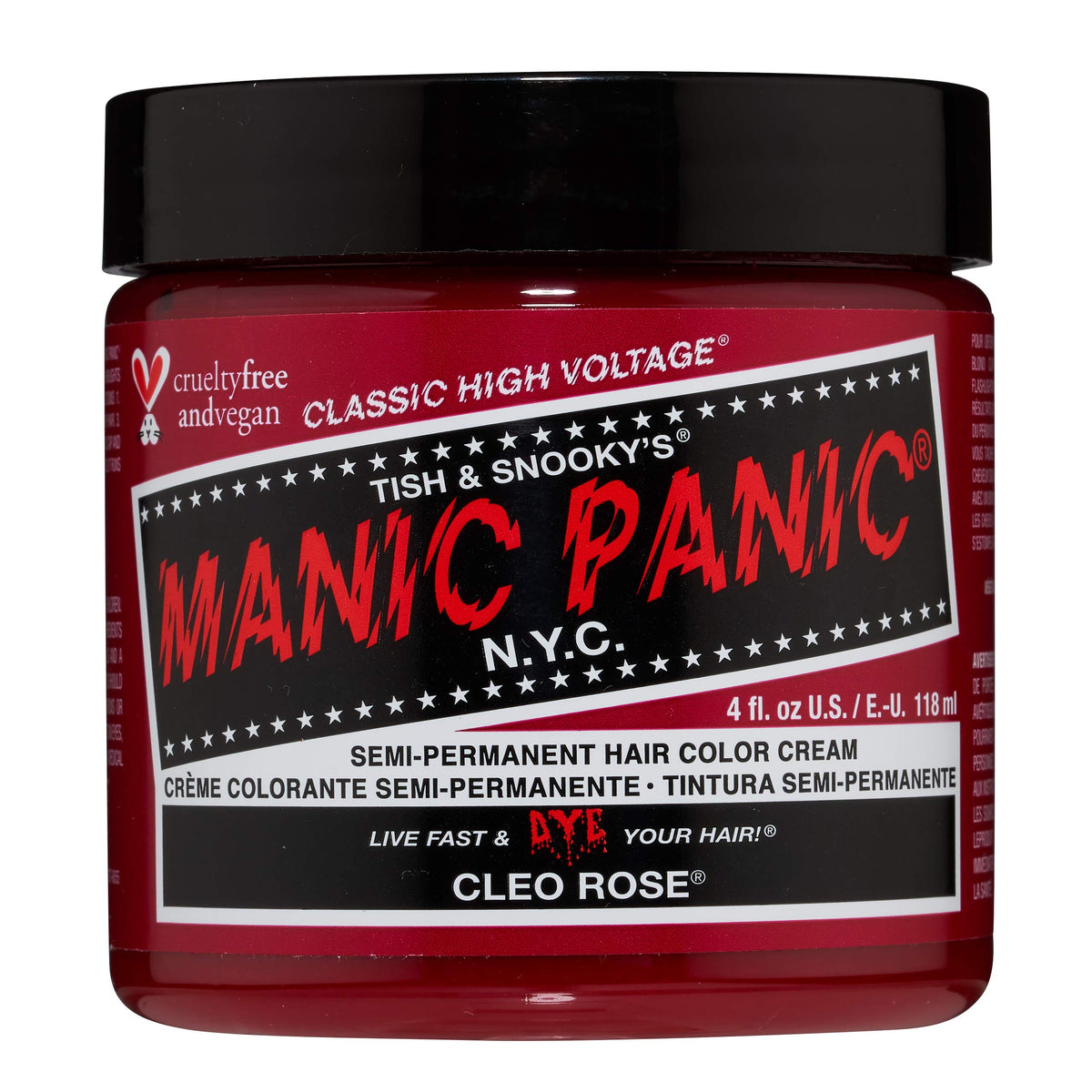 MANIC PANIC Semi-Permanent Hair Color Cream - Cleo Rose 118 ml