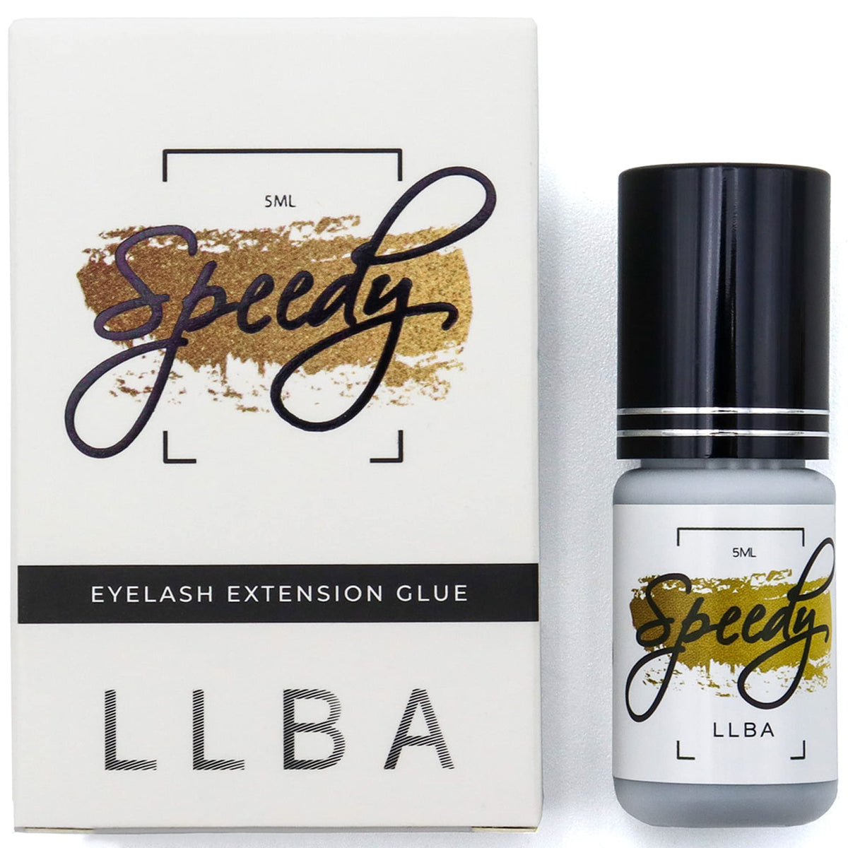 LLBA Eyelashes Glue for Professional - Clear & Black Adhesive | Multi Selctions for Drying Time 0.5-3 Sec | 0.17fl.oz - 5ml | Extra Strong Adhesive