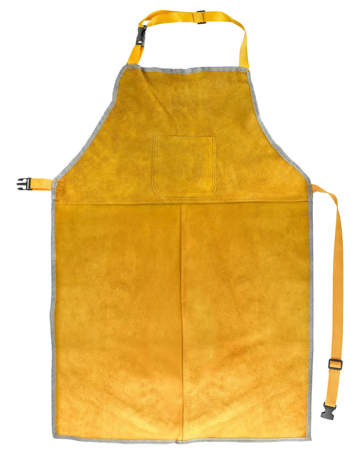 QWORK? Leather Welding Work Apron, Heat and Flame Resistant, Size 23x35 Inches