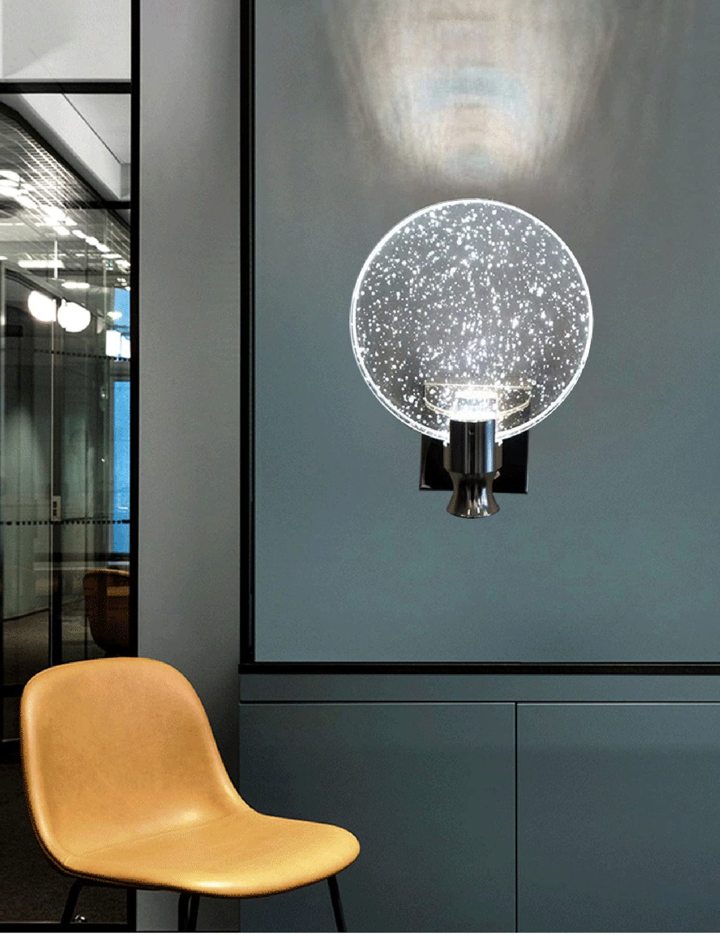 KRIPINC Crystal Wall Sconce, Nordic Style Crystal Wall Light, Simple Crystal LED Wall Lamp, Art Deco Wall Lights for Living Room, Bedroom, Bedside,