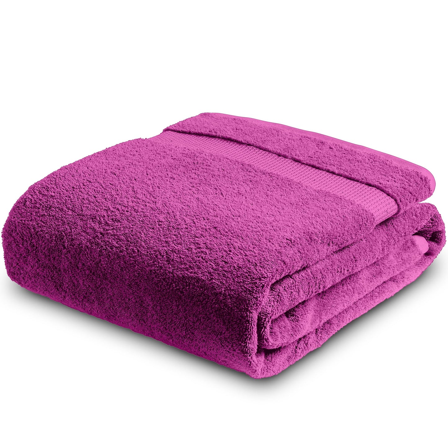 Towelogy? 100% Egyptian Cotton Super Jumbo Bath Sheet 100x180cm Spa Body Wrap Extra Large Bath Towel Hotel Quality Machine Washable (Plum Purple, 1)