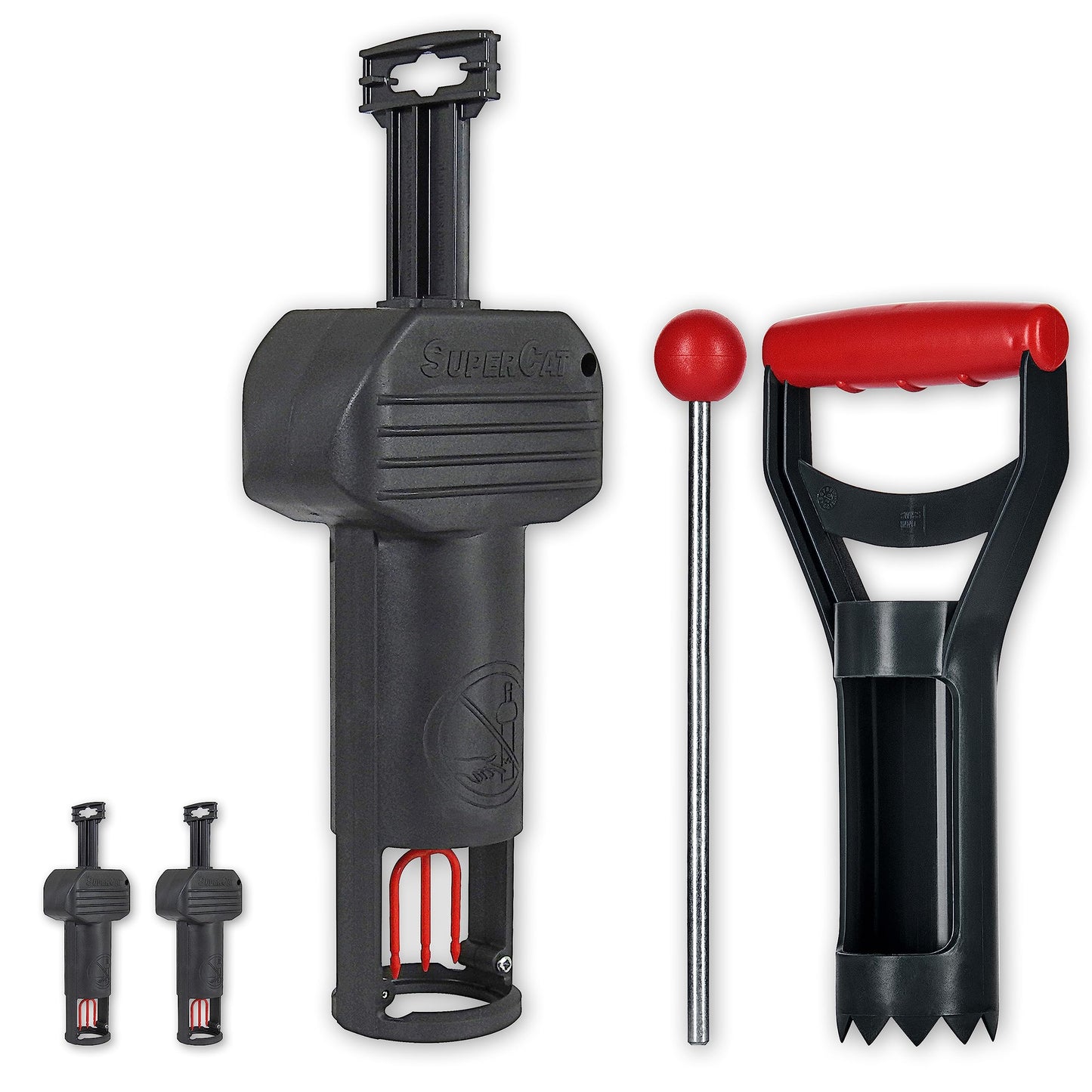 SWISSINNO Vole Trap PRO SuperCat with Accessory Set - Efficient Snap Trap for Field and Mole Control, Patented Trigger Mechanism, Safe and Reusable -